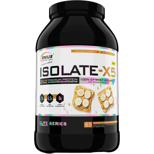 Протеїн Genius Nutrition Isolate-X5 Banana Peanut Butter 2 кг - фото 1