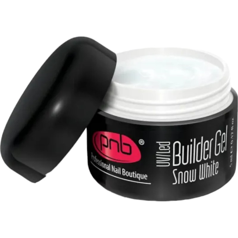 Моделирующий гель PNB UV/LED Builder Gel Snow White 5 мл - фото 1