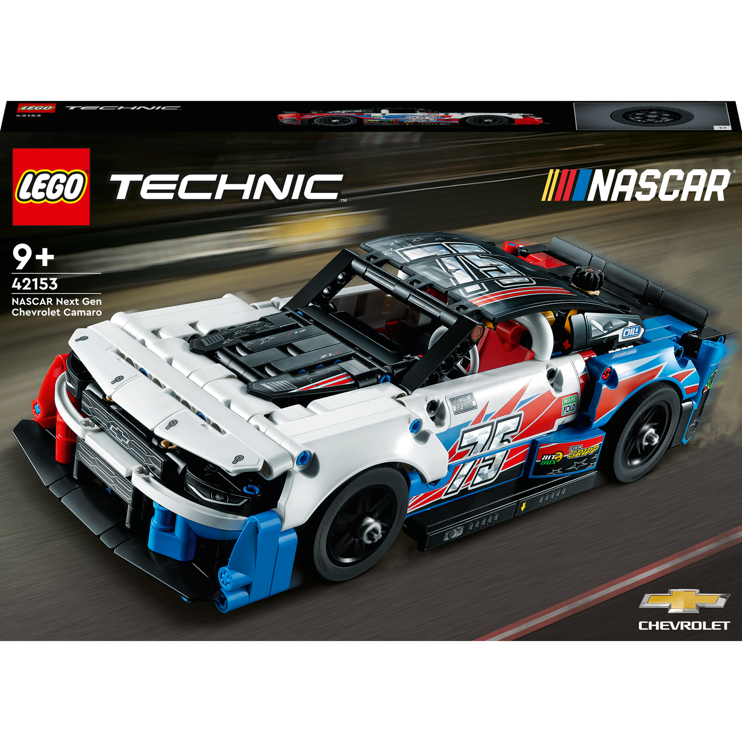 Конструктор LEGO Technic NASCAR Next Gen Chevrolet Camaro ZL1, 672 деталі (42153) - фото 1