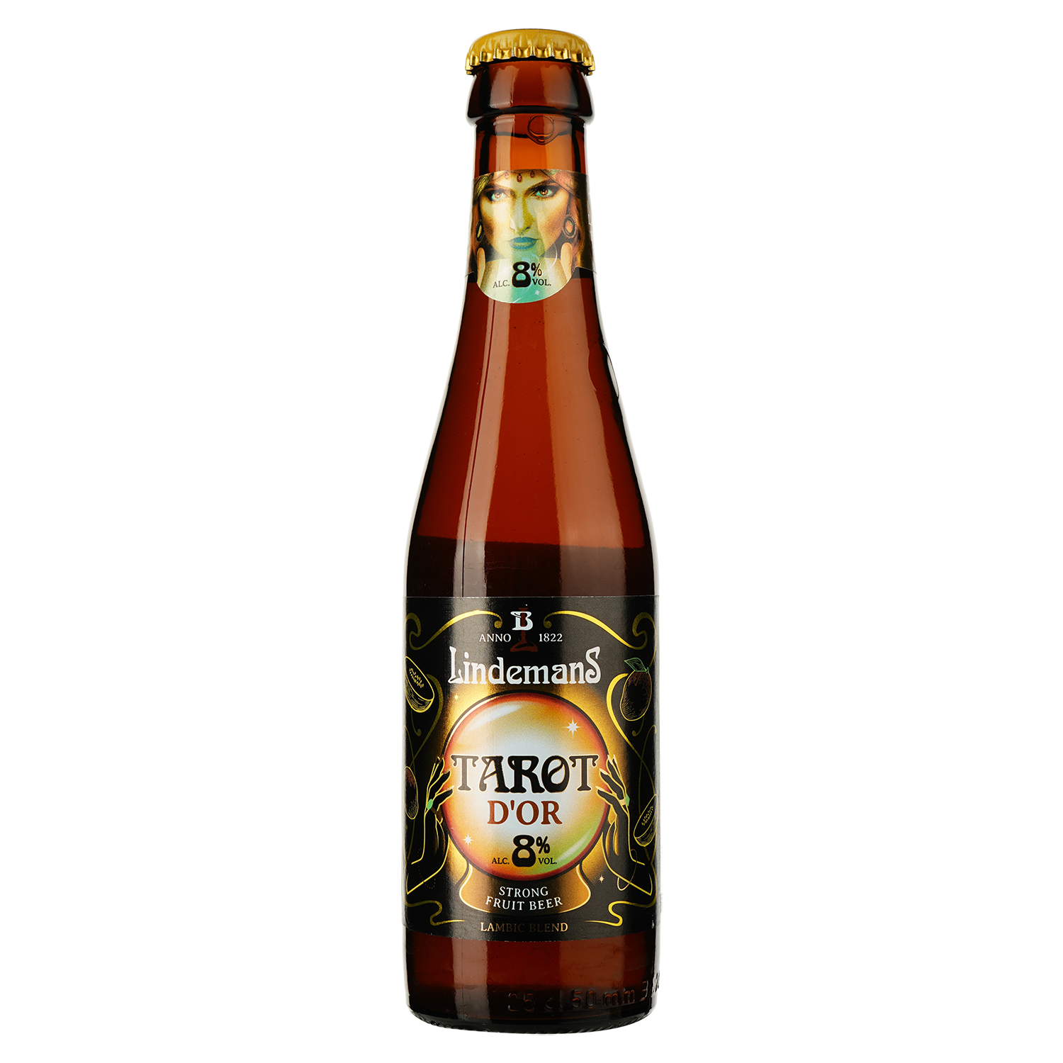 Пиво Lindemans Tarot d'Or светлое 8% 0.25 л - фото 1