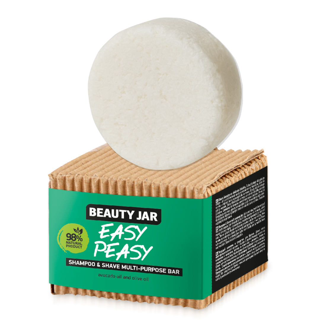 Твердый шампунь-средство для бритья Beauty Jar Easy Peasy, 60 г - фото 1