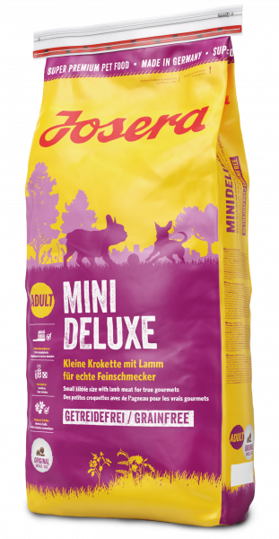 Беззерновий сухий корм для собак Josera Mini Deluxe, з ягням, 10 кг - фото 1