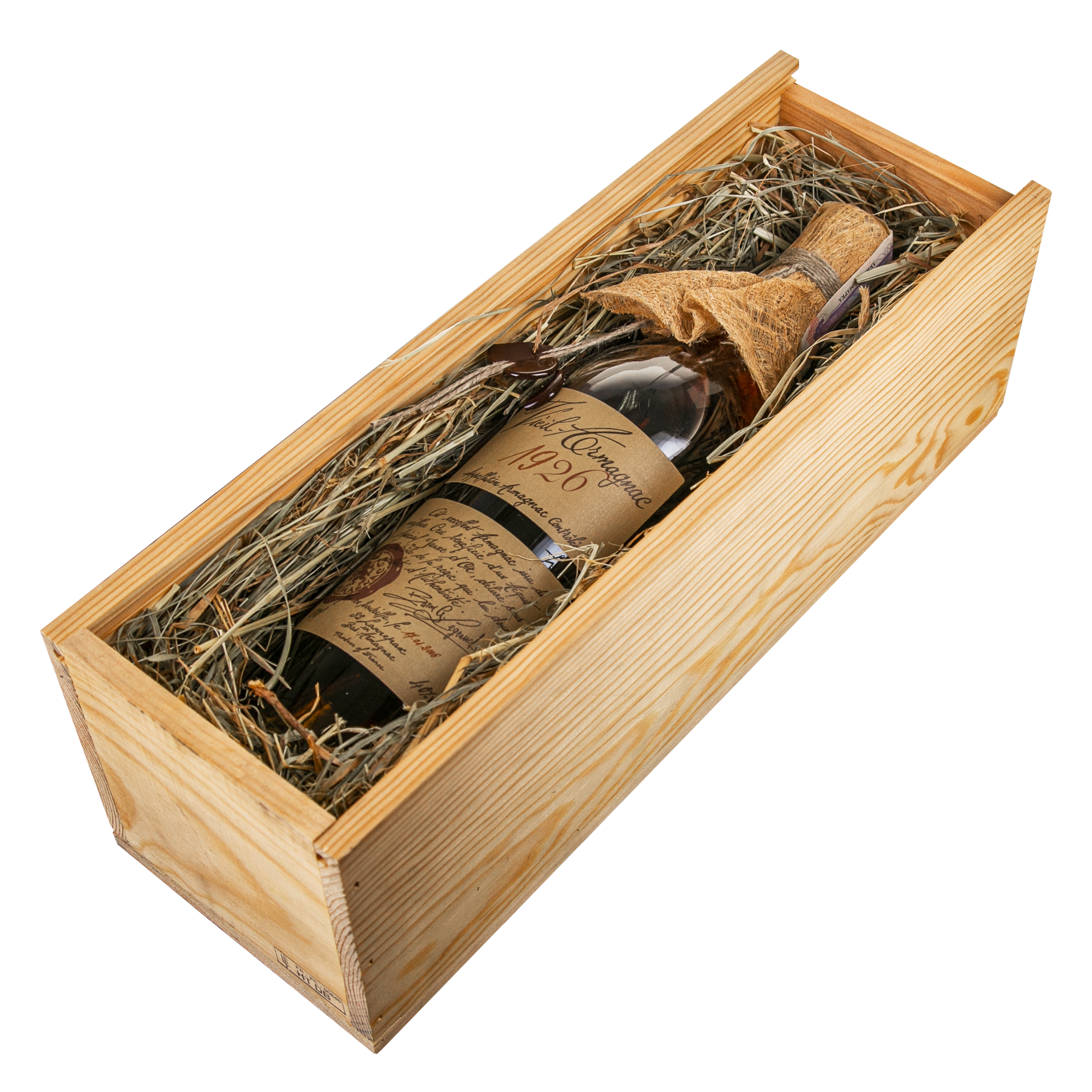 Арманьяк Baron Gaston Legrand Bas Armagnac 1926, в деревянной коробке, 40%, 0,7 л - фото 3