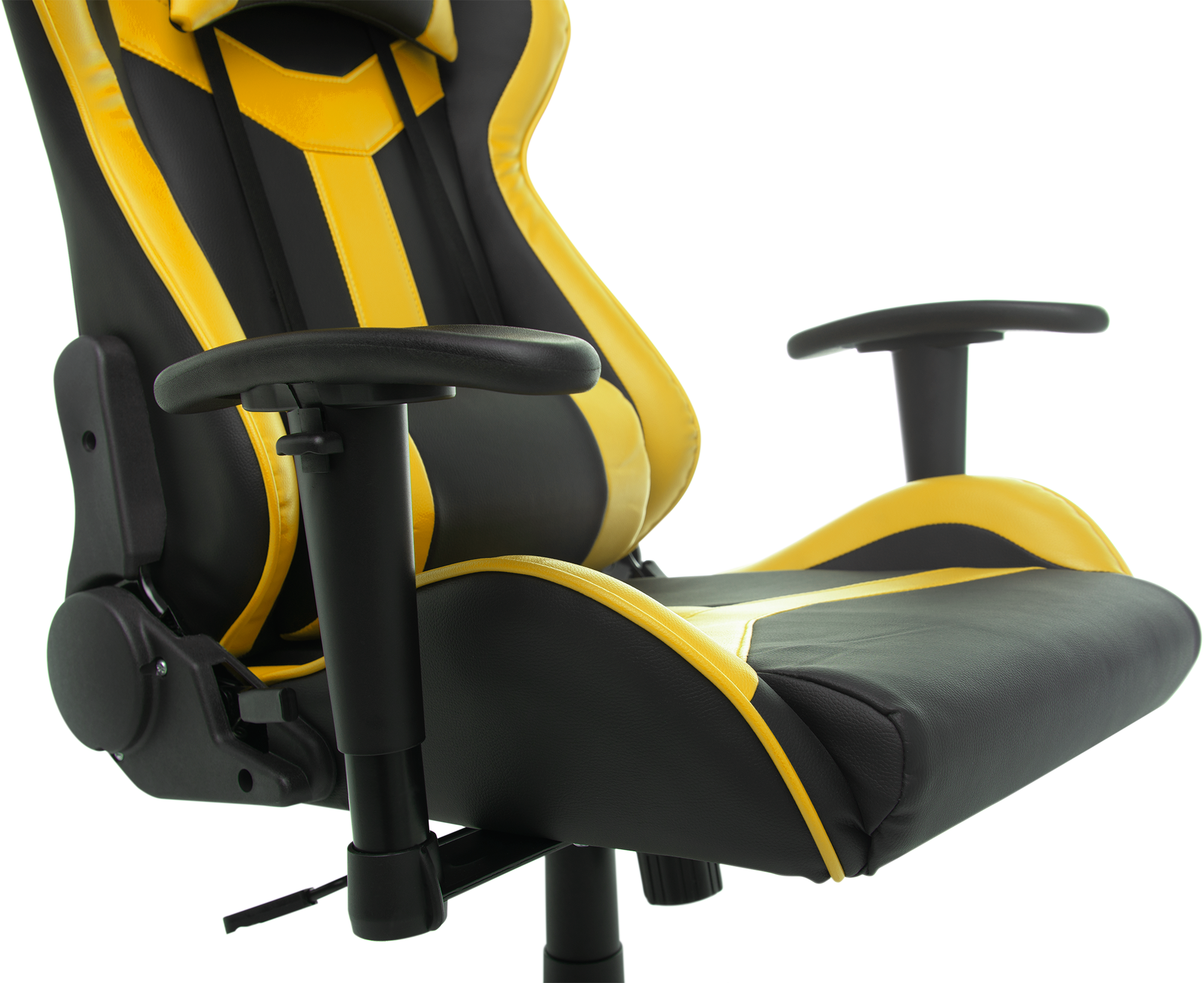 Геймерське крісло GT Racer чорне з жовтим (X-2527 Black/Yellow) - фото 8