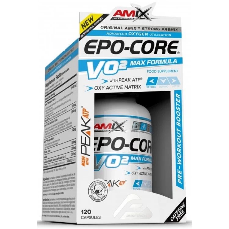 Азотний бустер Amix Performance Epo-Core VO´2 Max передтренувальний комплекс без кофеїну 120 капсул - фото 2