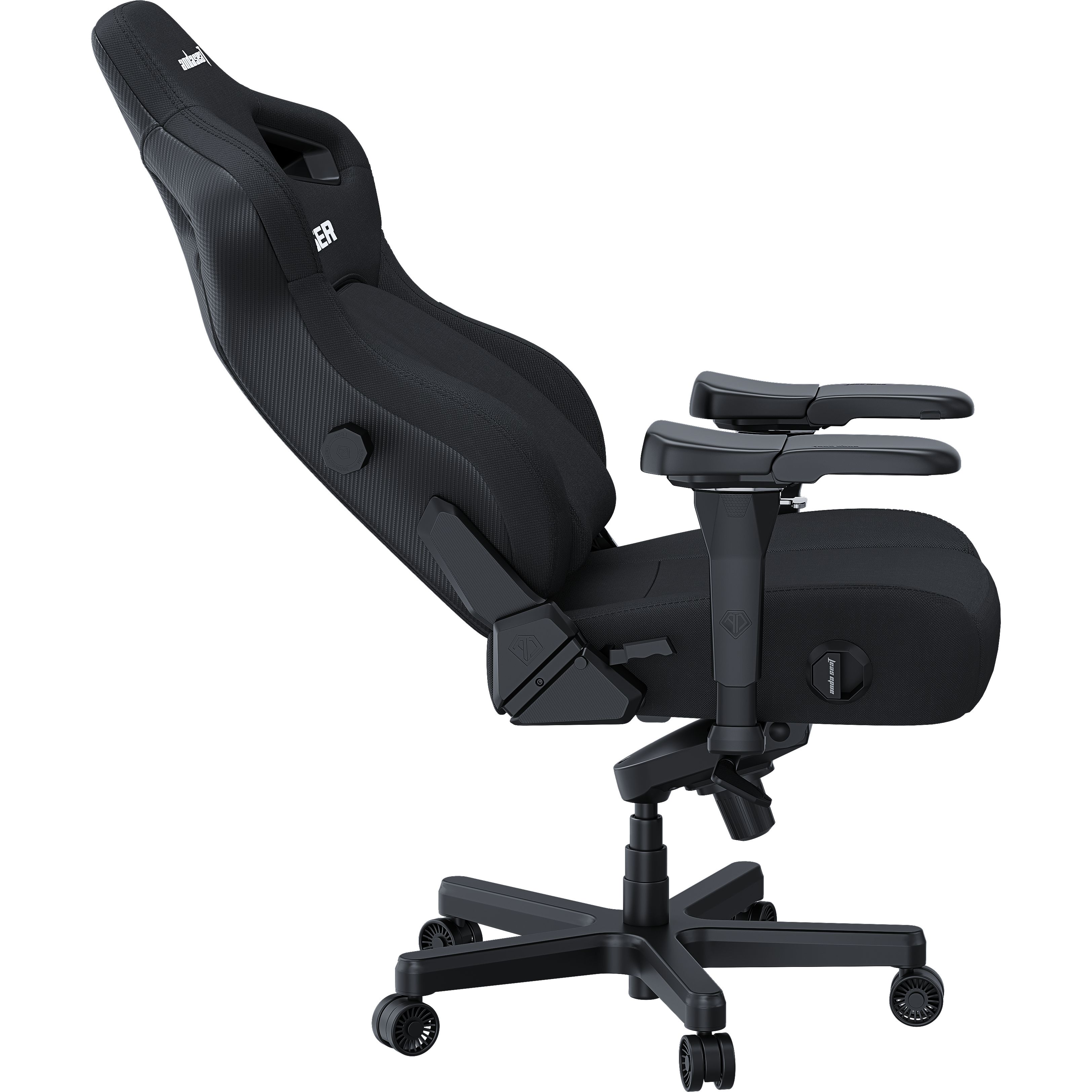 Кресло игровое Anda Seat Kaiser 4 Size XL Black Linen Fabric (AD12YDDC-XLL-20-B-CF) - фото 6