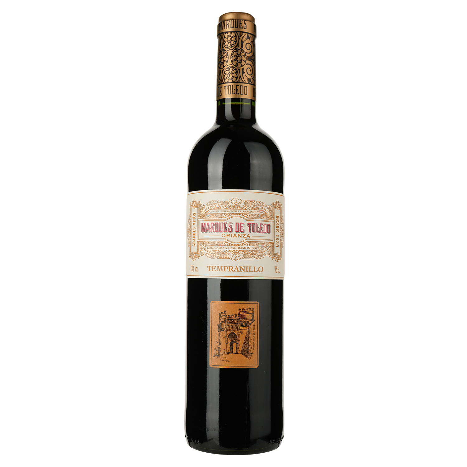 Вино Marques de Toledo Crianza, красное, сухое, 13%, 0,75 л (35468) - фото 1