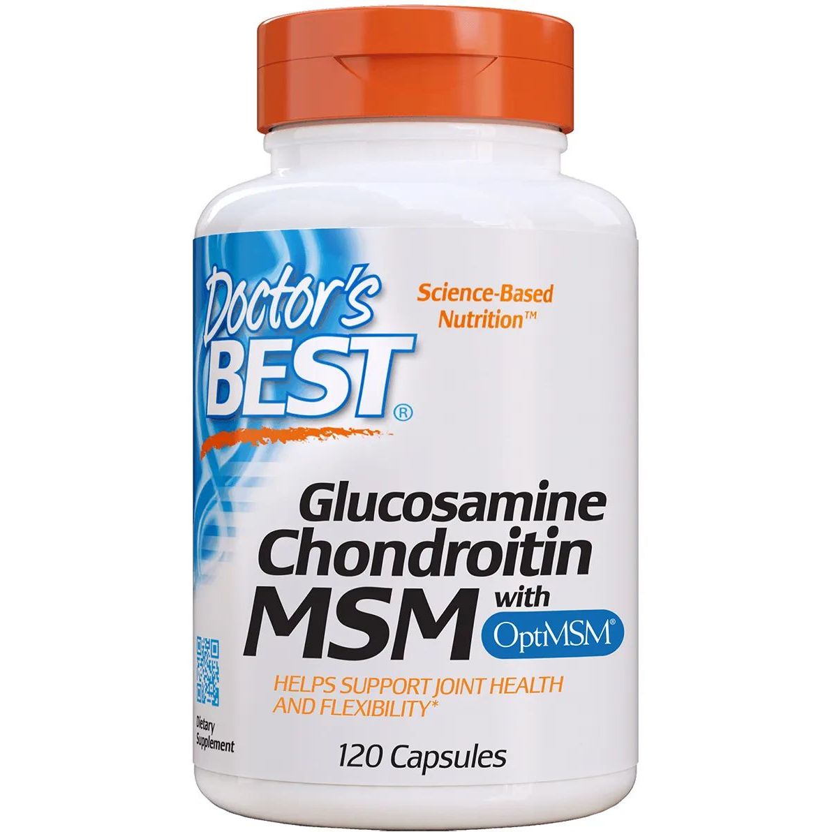 Комплекс Doctor's Best Glucosamine Chondroitin MSM with OptiMSM 120 капсул - фото 1