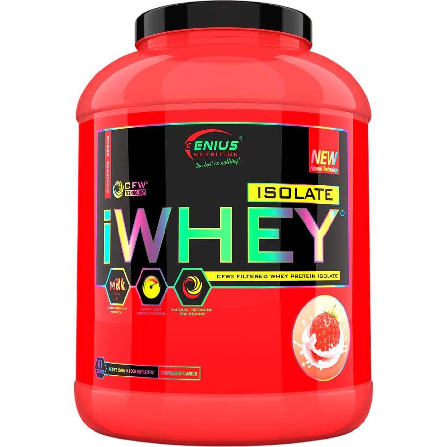 Протеїн Genius Nutrition iWhey Isolate Strawberry 2 кг - фото 1