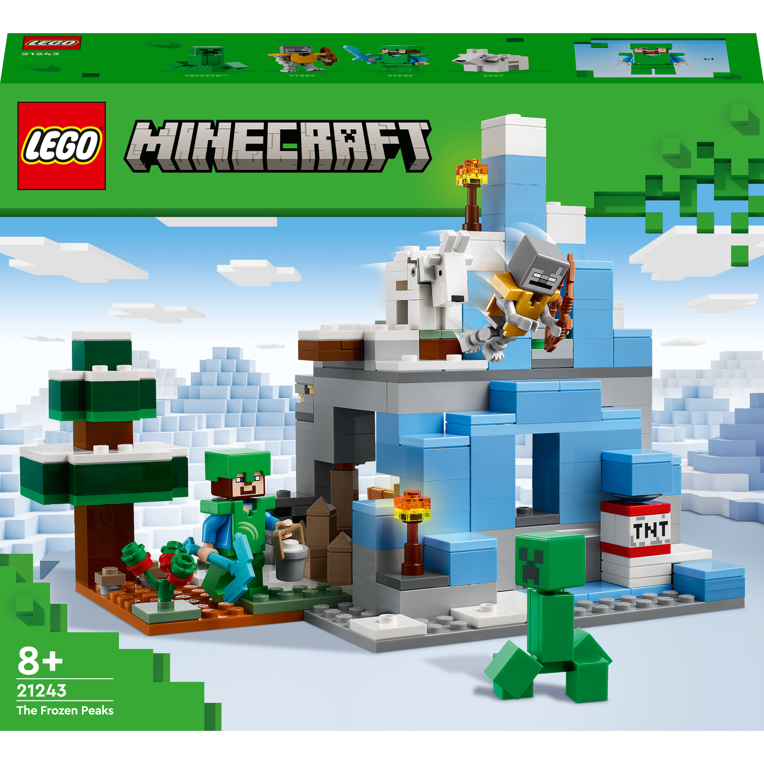 Конструктор LEGO Minecraft Замерзлі верхівки, 304 предмети (21243) - фото 1
