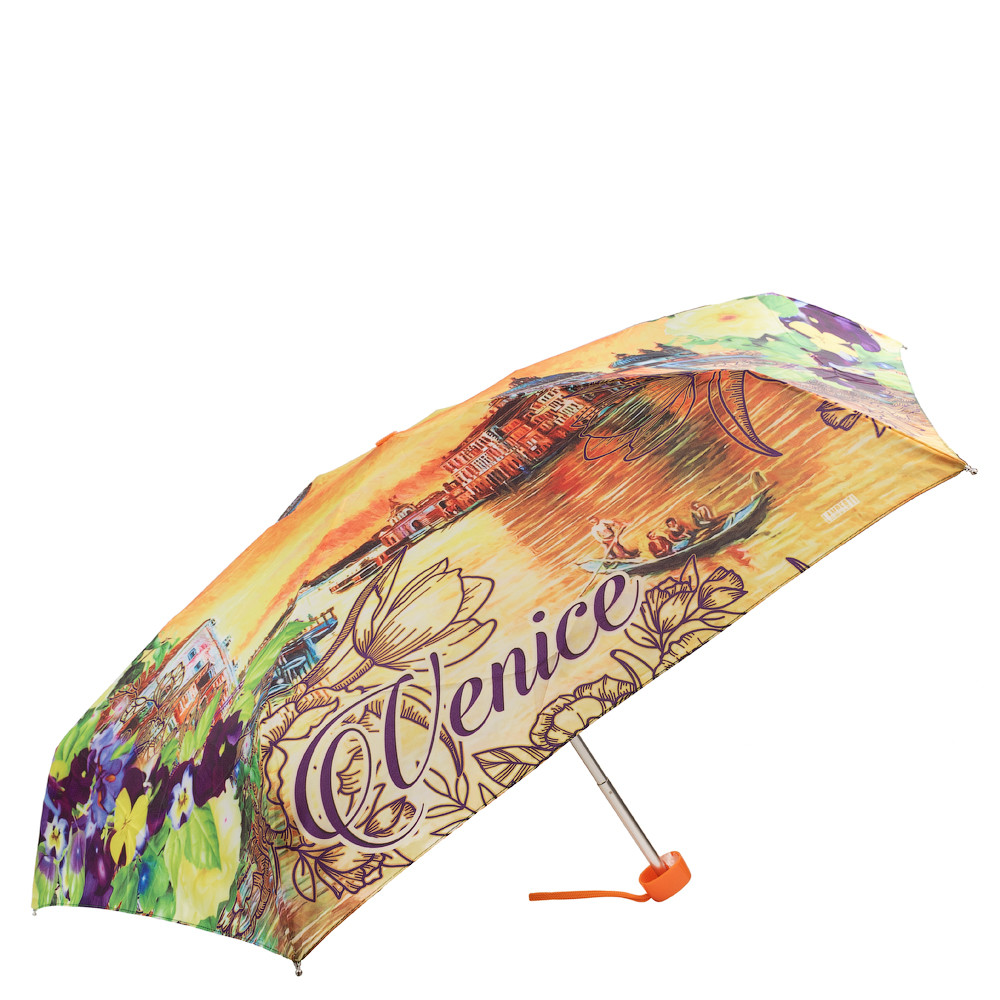 Жіноча складана парасолька механічна Lamberti 94 см різнобарвна - фото 2