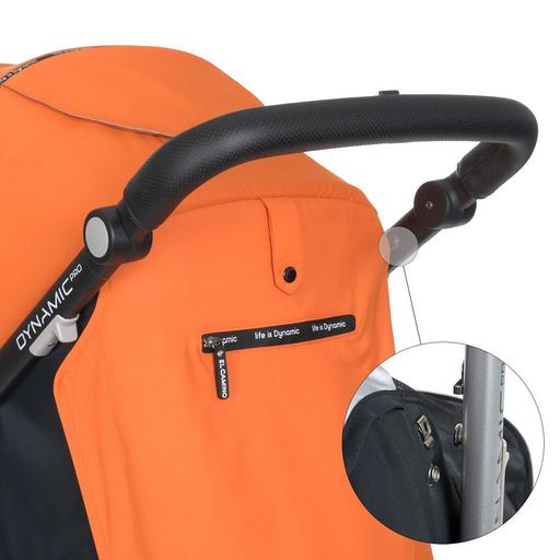 Прогулочная коляска El Camino Dynamic Pro Me 1053N Orange, оранжевая с черным (25511) - фото 9