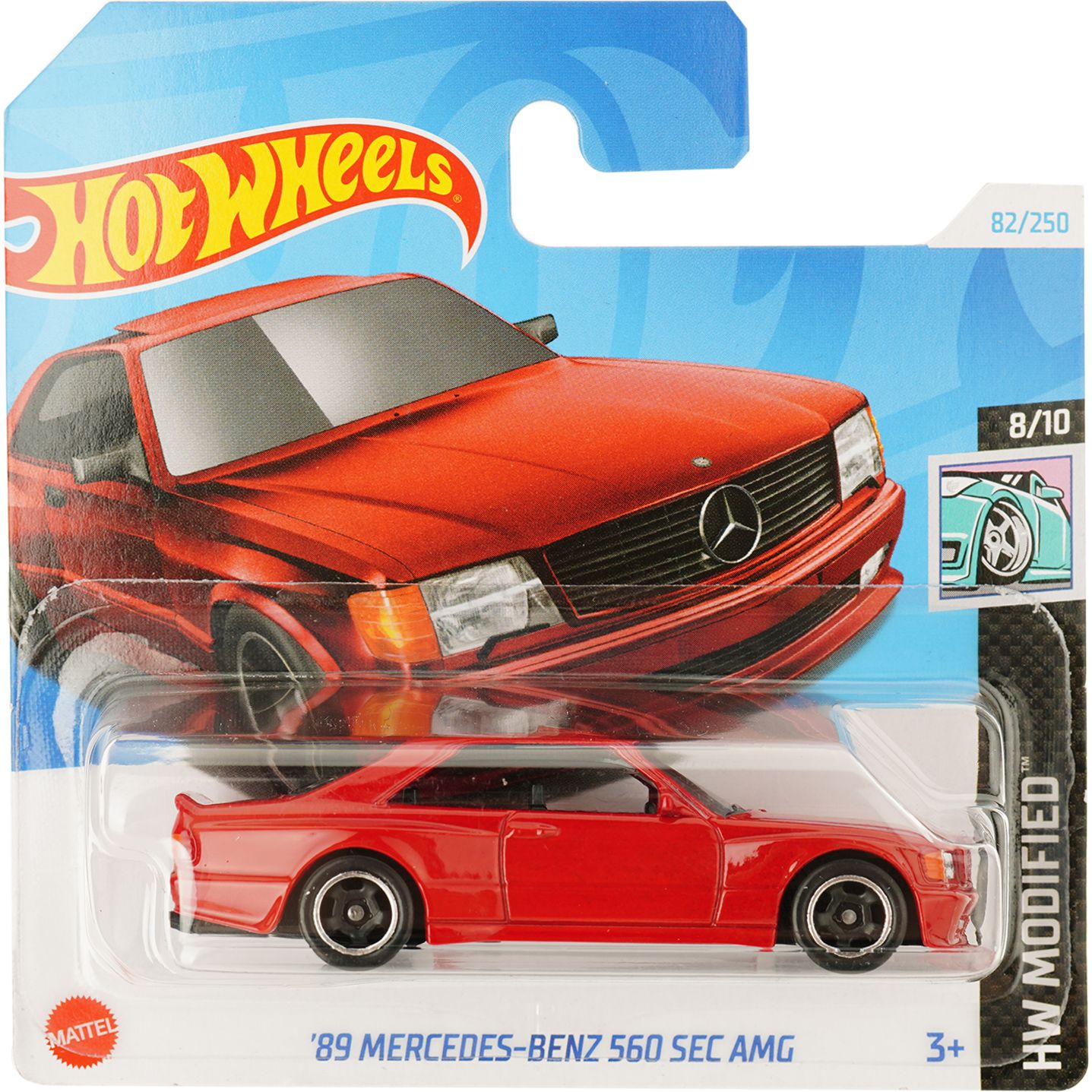 Базовая машинка Hot Wheels HW Modified '89 Mercedes-Benz 560 SEC AMG красная (5785) - фото 1