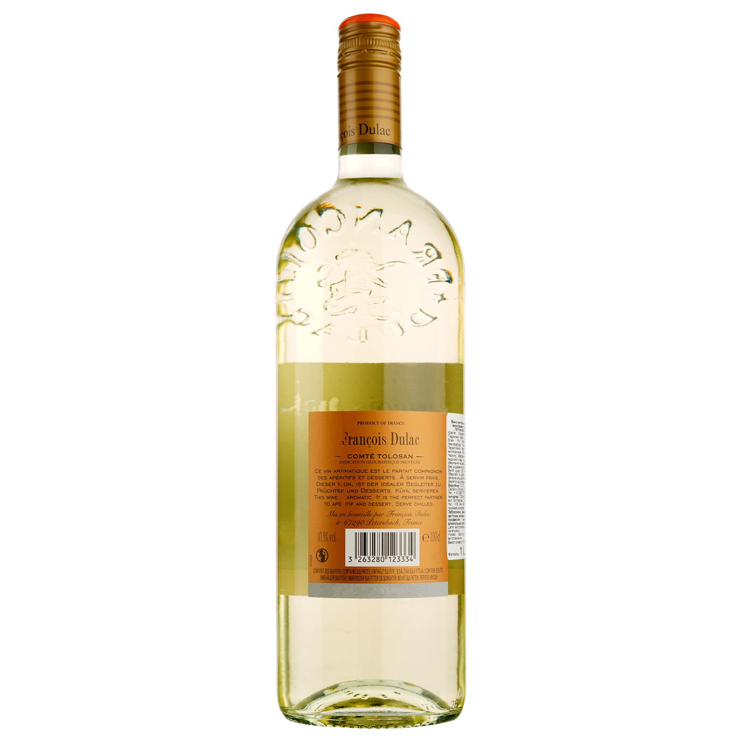 Вино Francois Dulac Blanc Medium Sweet, белое, полусладкое, 11%, 1 л (521829) - фото 2