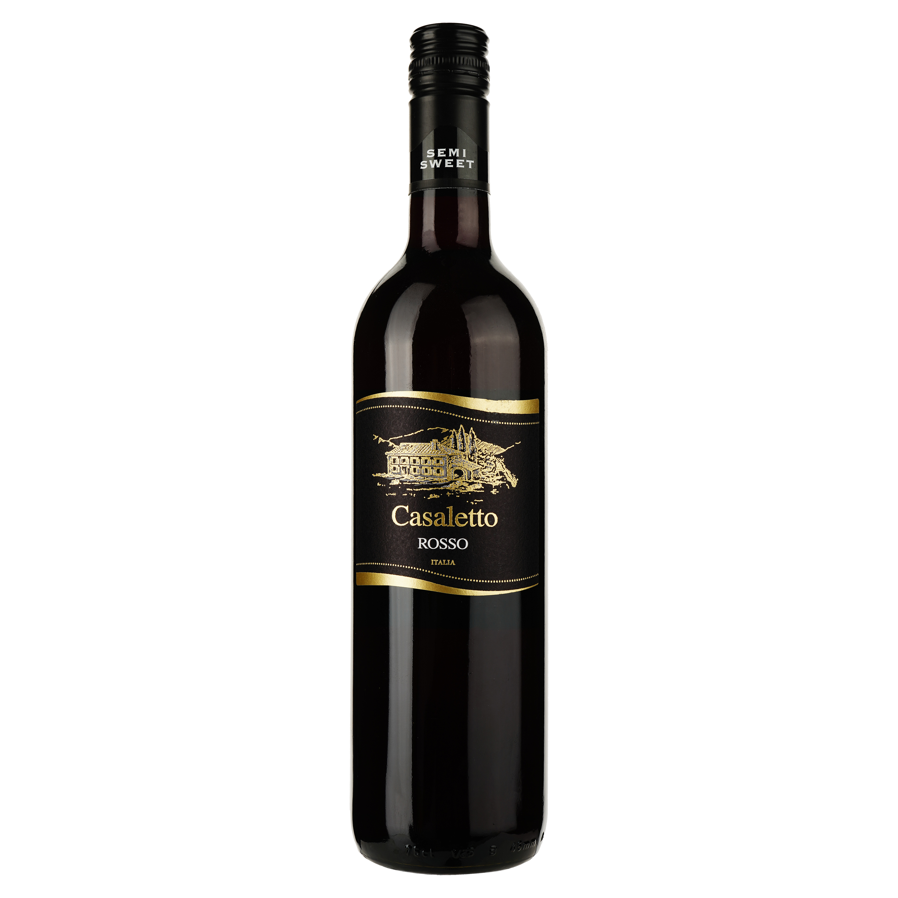Вино Casaletto Rosso semi sweet, 10,5%, 0,75 л (550859) - фото 1