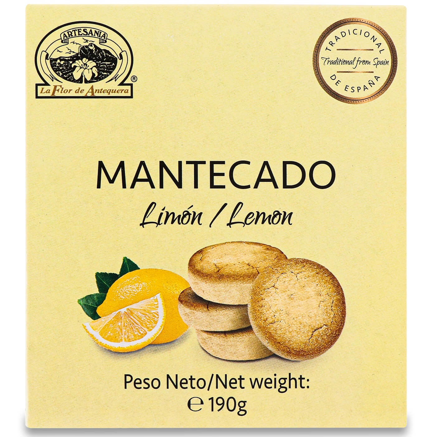 Печиво La Flor de Antequera Мантекадо лимон 190 г (877893) - фото 1