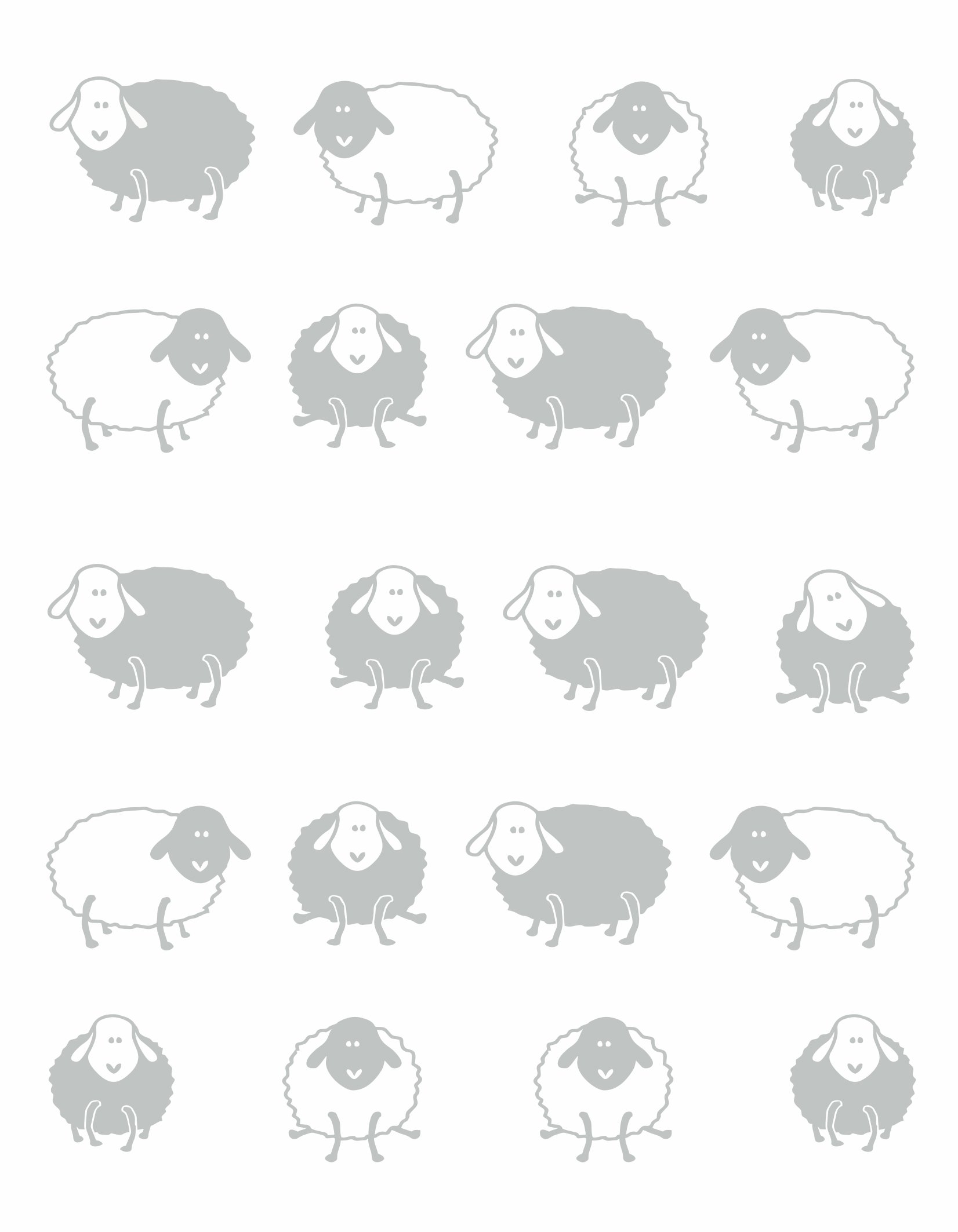 Плед LightHouse Happy Sheep, 200х140 см, серый (550330) - фото 6