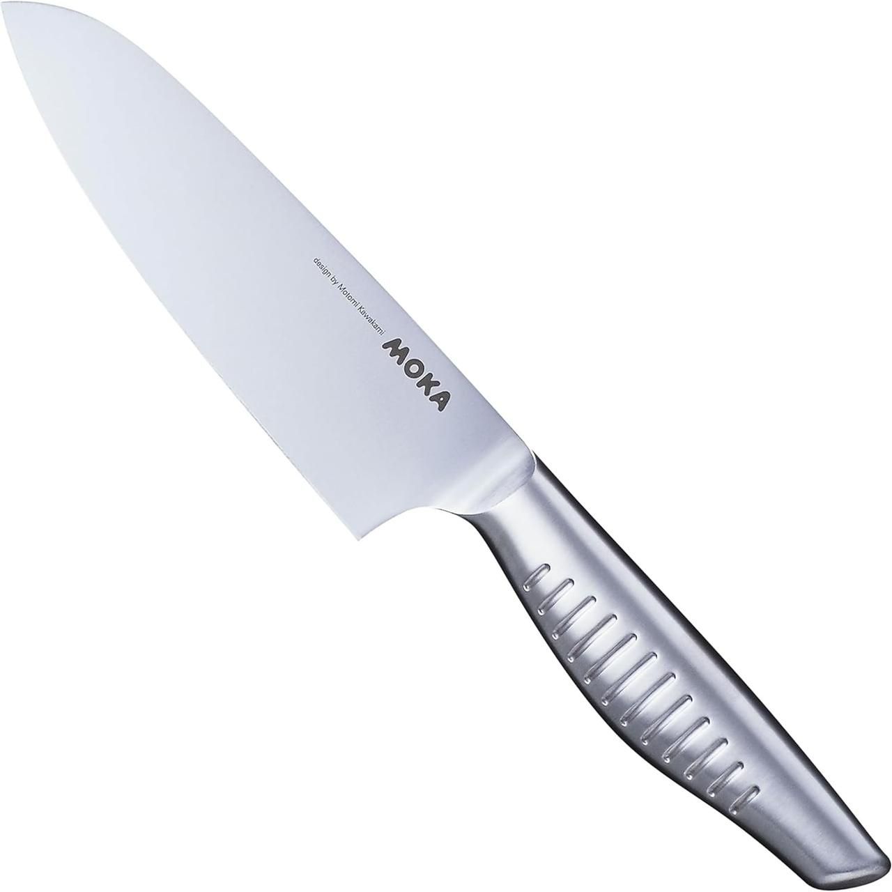 Нож кухонный Suncraft Сантоку 150 мм Серебряный 000291600 - фото 1