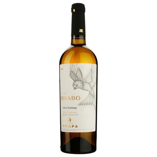 Вино Shabo Classic Chardonnay белое сухое 0.75 л - фото 1