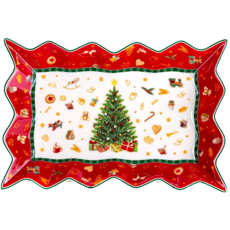 Блюдо Lefard Christmas delight, 25х14 см, різнобарвне (985-115) - фото 1