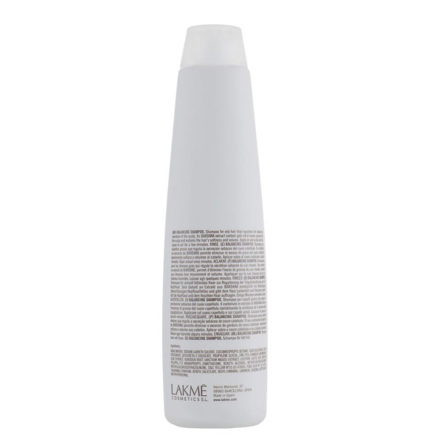 Шампунь Lakme K.Therapy Purifying Balancing Shampoo, балансирующий, для жирных волос, 300 мл - фото 2