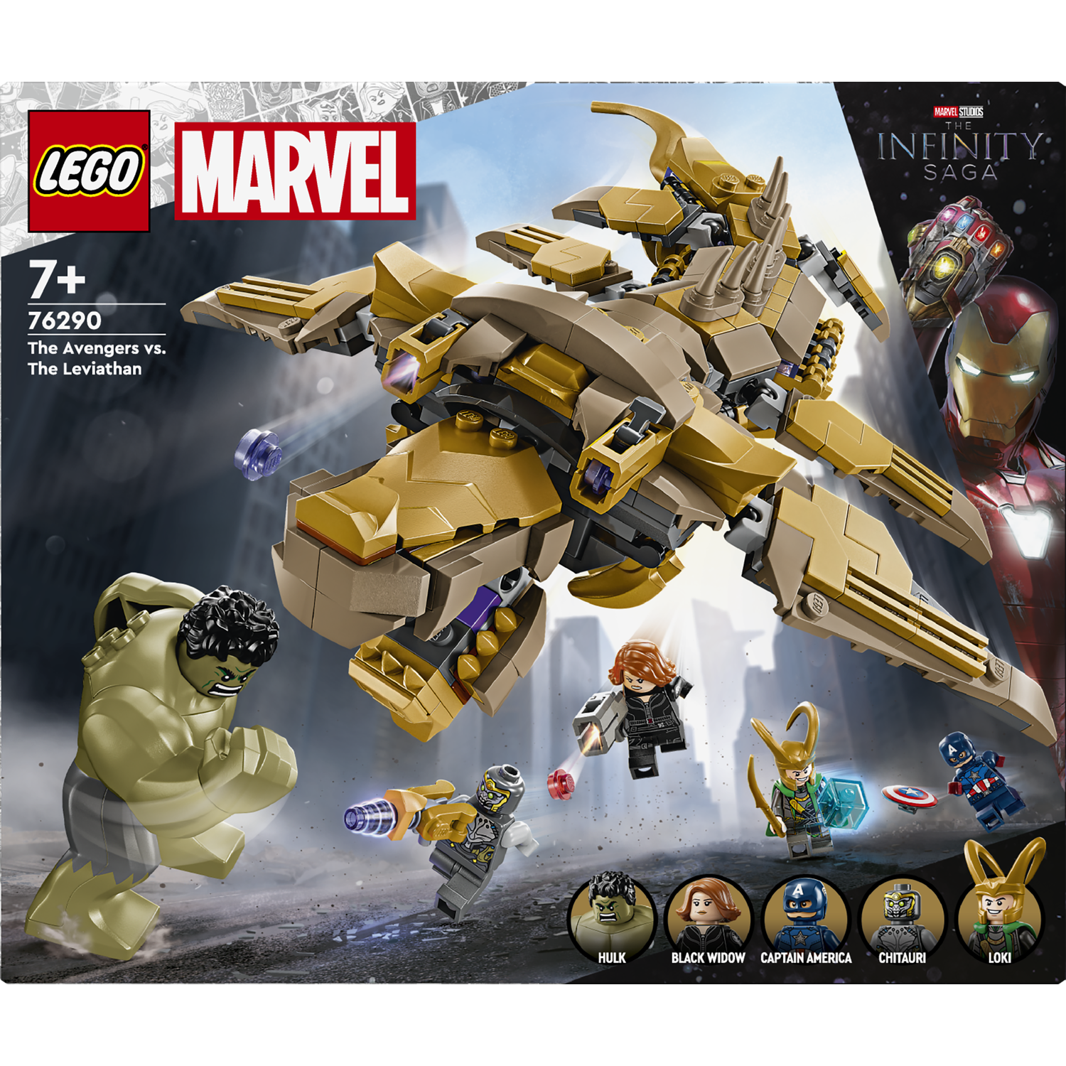 Конструктор LEGO Super Heroes Marvel Месники проти Левіафана 347 деталей (76290) - фото 1