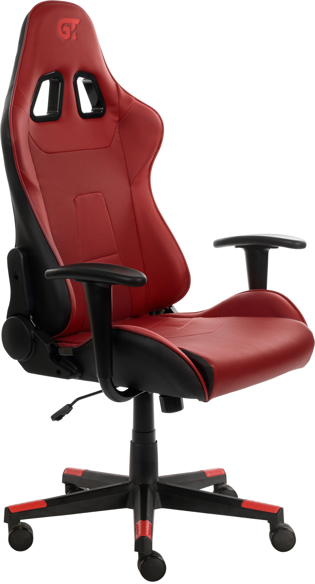 Геймерское кресло GT Racer черное с красным (X-2317 Black/Wine Red) - фото 2