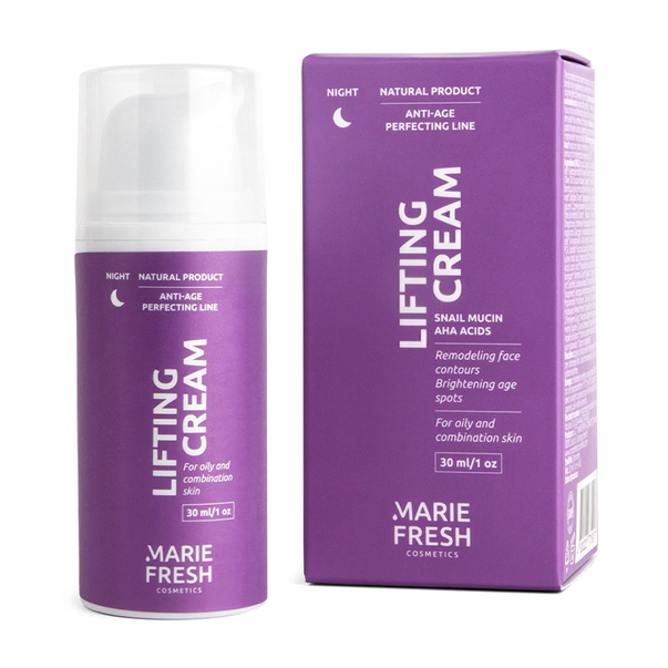 Нічний крем Marie Fresh Cosmetics Anti-age Perfecting Line Lifting для жирної та комбінованої шкіри 30 мл - фото 2