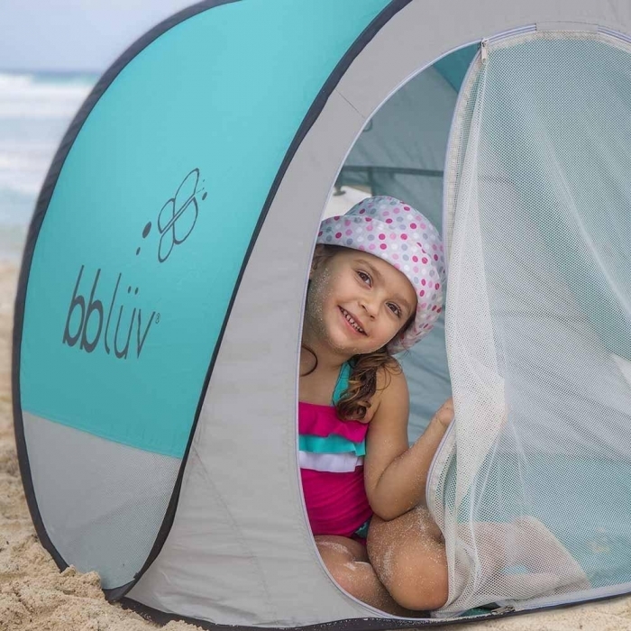 Игровая палатка от солнца и комаров для детей BBluv Sunkitö, бирюзовый (B0135) - фото 3