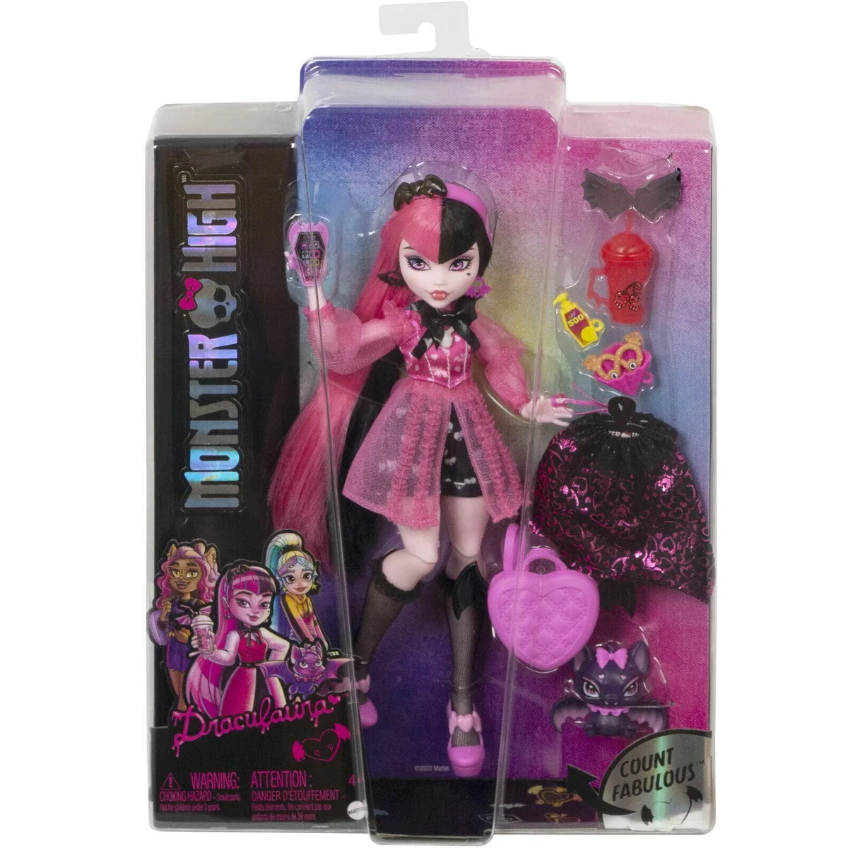 Лялька Mattel Monster High Posable Fashion Doll Draculaura, 26 см (HHK51) - фото 6