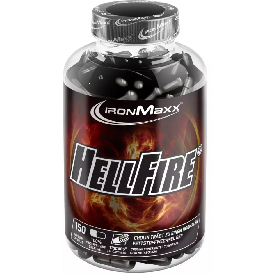 Жиросжигатель IronMaxx Hellfire Fatburner 150 капсул - фото 1