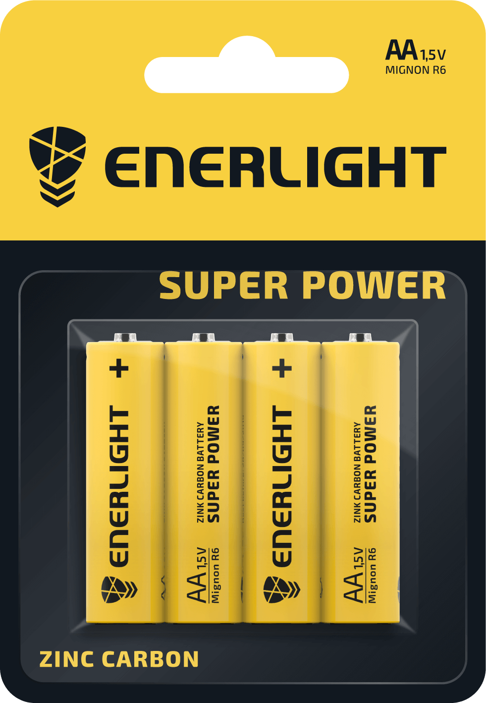 Батарейки Enerlight Super Power AA BLI 4, 4 шт. (80060104) - фото 1