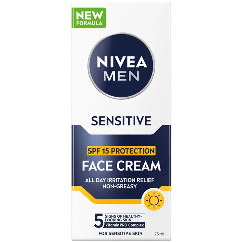 Крем для лица Nivea Men для чувствительной кожи с SPF 15 защитой 75 мл (88543) - фото 2