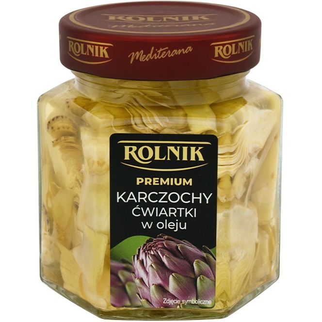 Артишоки Rolnik Mediterana четвертинками в масле 290 г купить в Киеве ...
