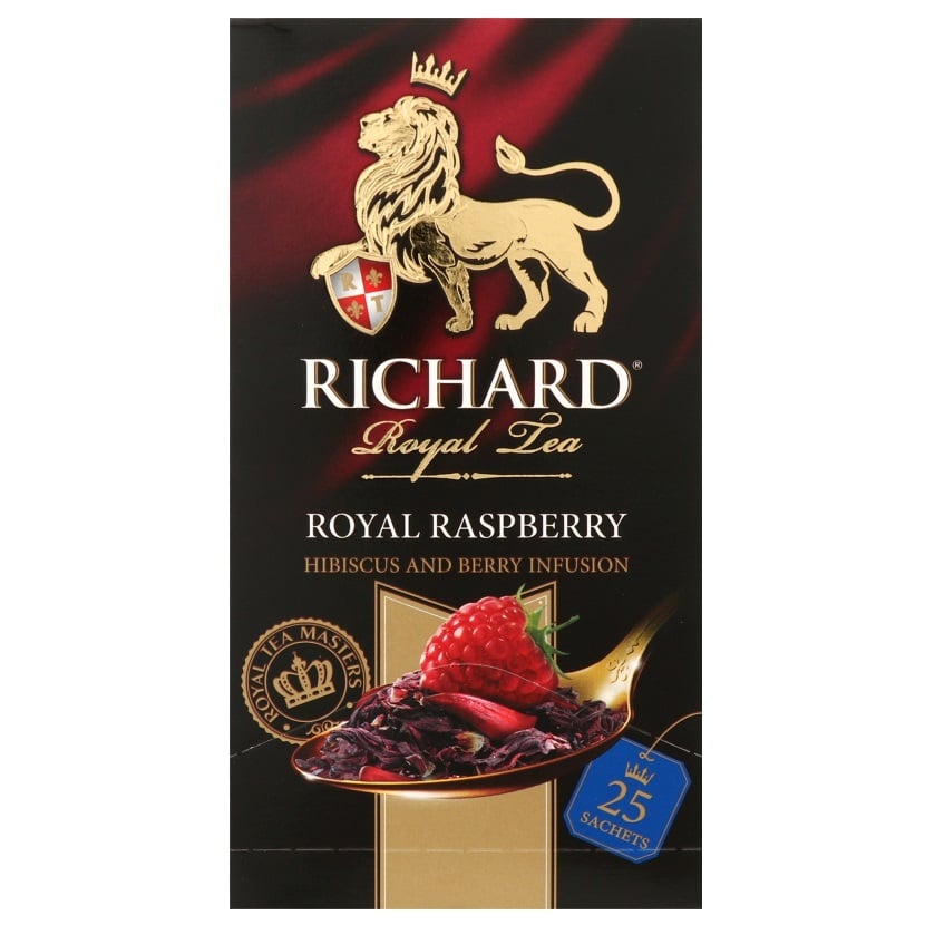 Чай ягодно-травяной Richard Royal Raspberry 50 г (25 шт. х 2 г) (796714) - фото 1