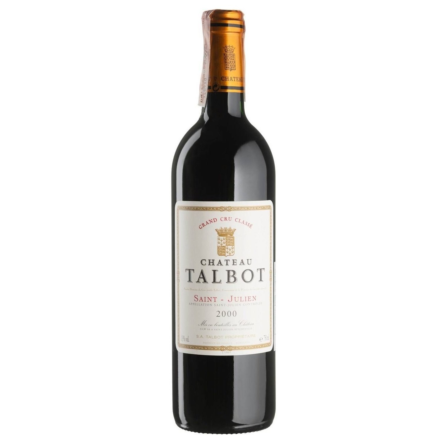 Вино Chateau Talbot 2000, красное, сухое, 0,75 л - фото 1