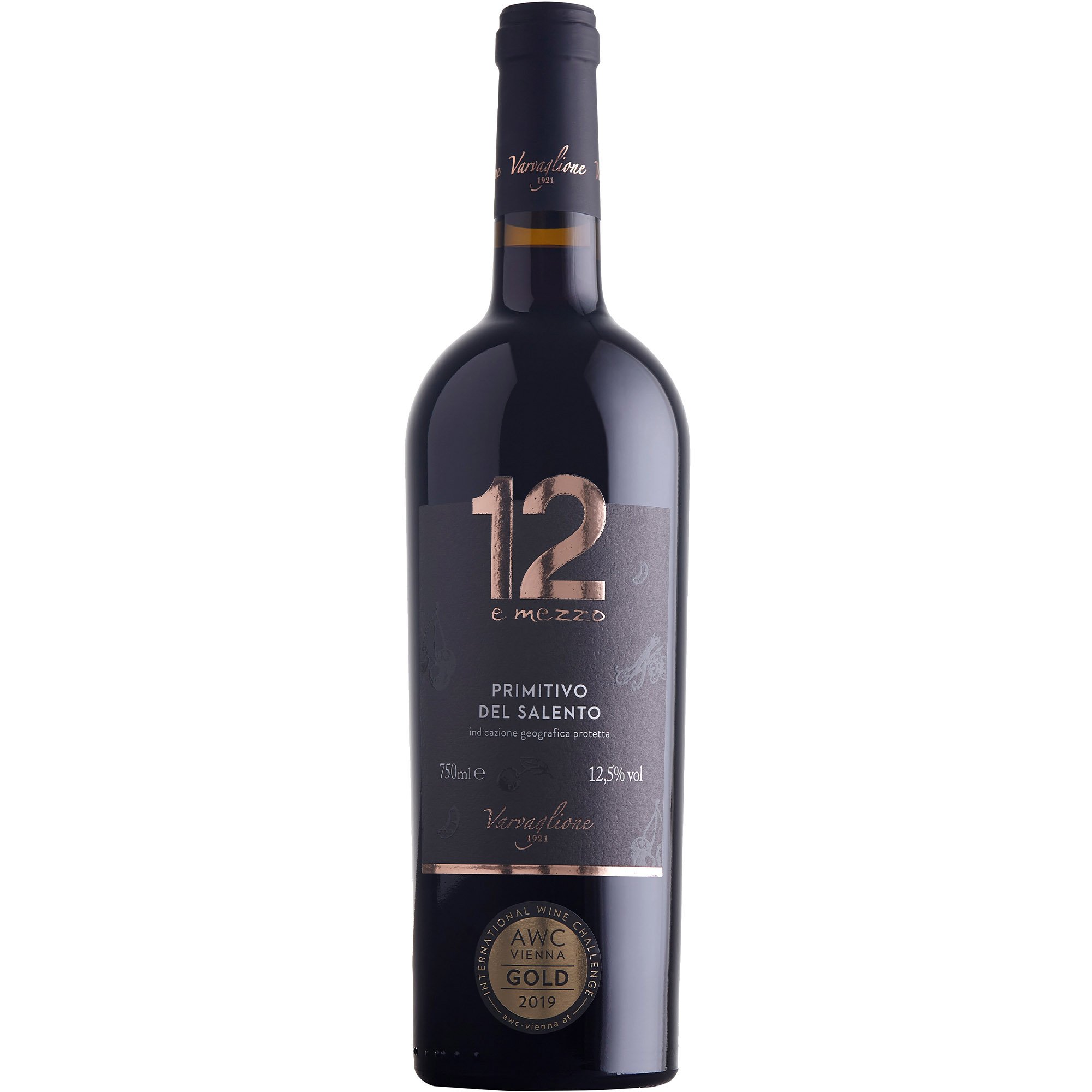 Вино Varvaglione 12 e Mezzo Primitivo Salento красное сухое 0.75 л - фото 1