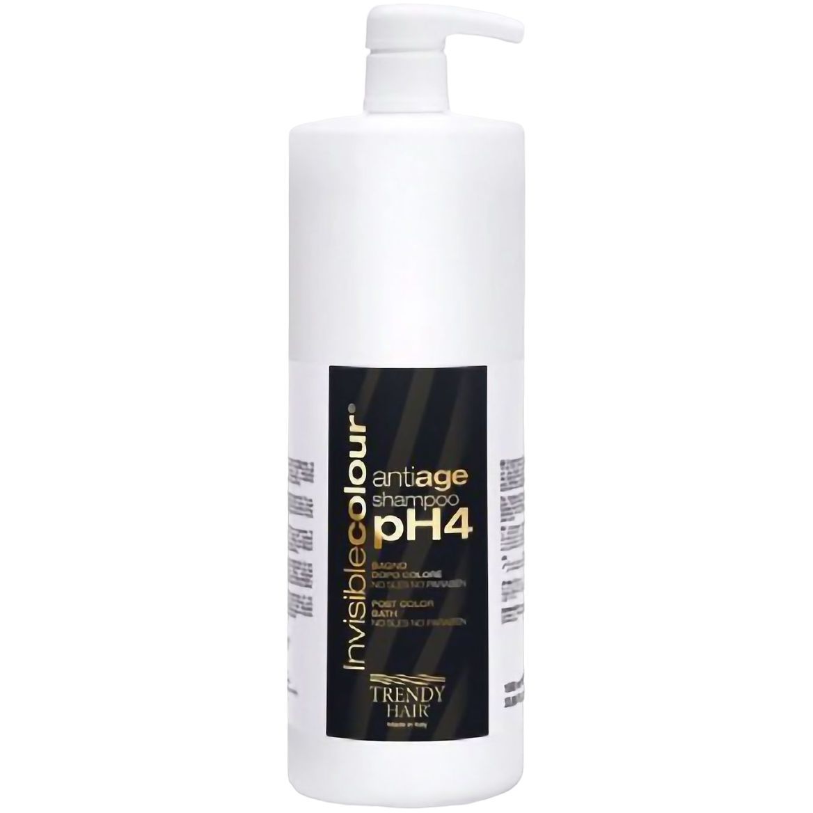 Шампунь Trendy Hair Invisiblecolor Antiage Post Color pH4, для волос после окрашивания, 1 л - фото 1