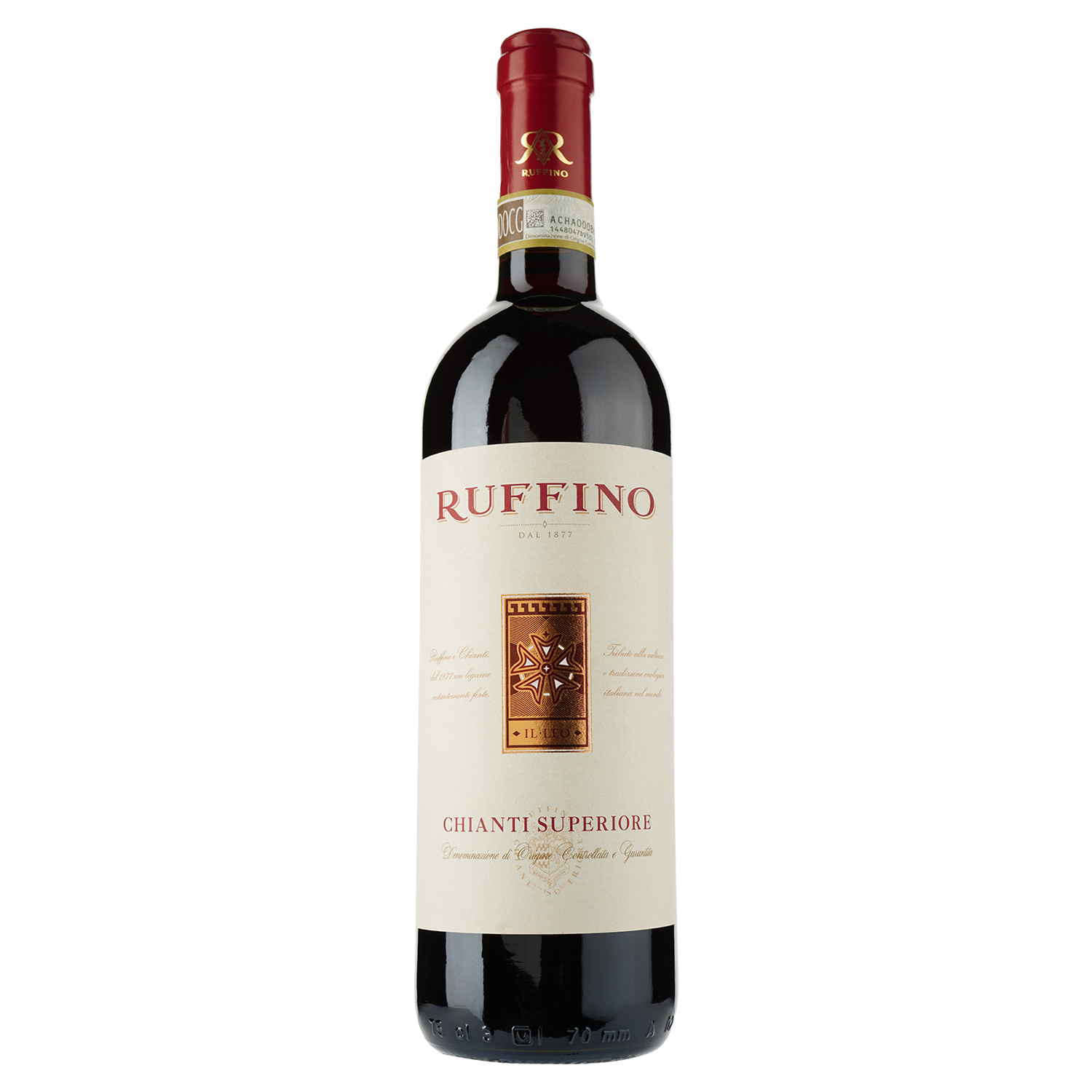 Вино Ruffino Il Leo Chianti Superiore, красное, сухое, 13%, 0,75 л - фото 1