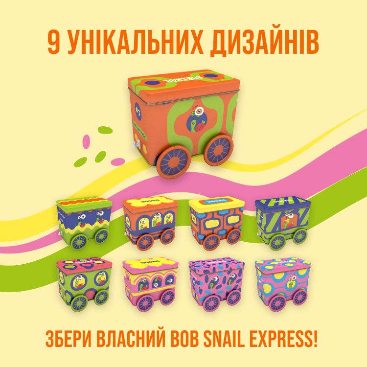 Набір солодощів Bob Snail Snack Track з іграшкою та стікером - фото 3