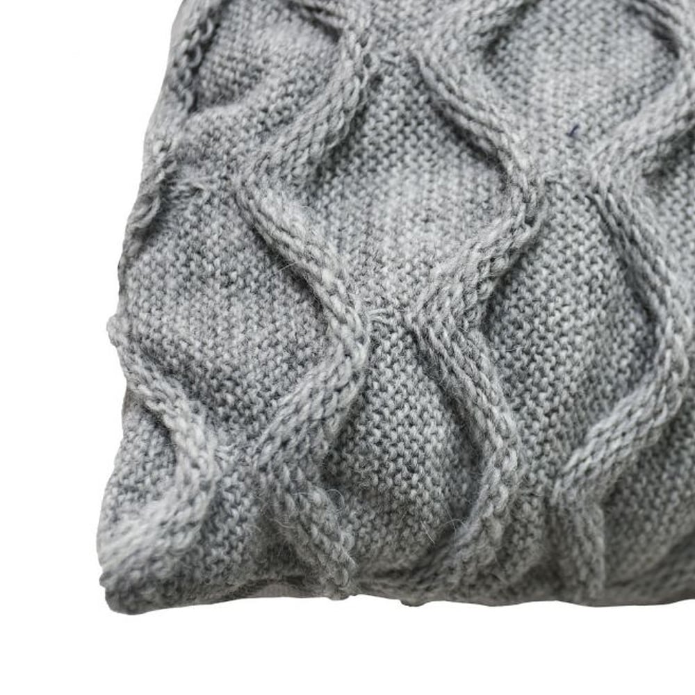 Подушка декоративна Прованс Хвилі, 33х33 см, сірий (27426) - фото 2