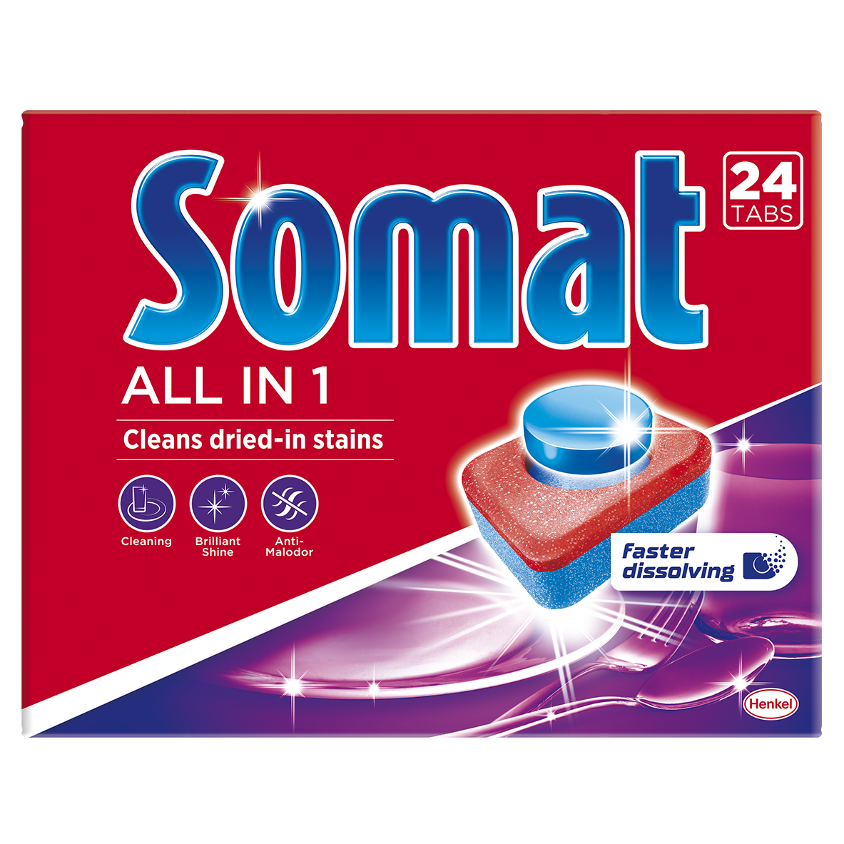 Таблетки для посудомоечных машин Somat All in 1, 24 шт. (792023) - фото 1