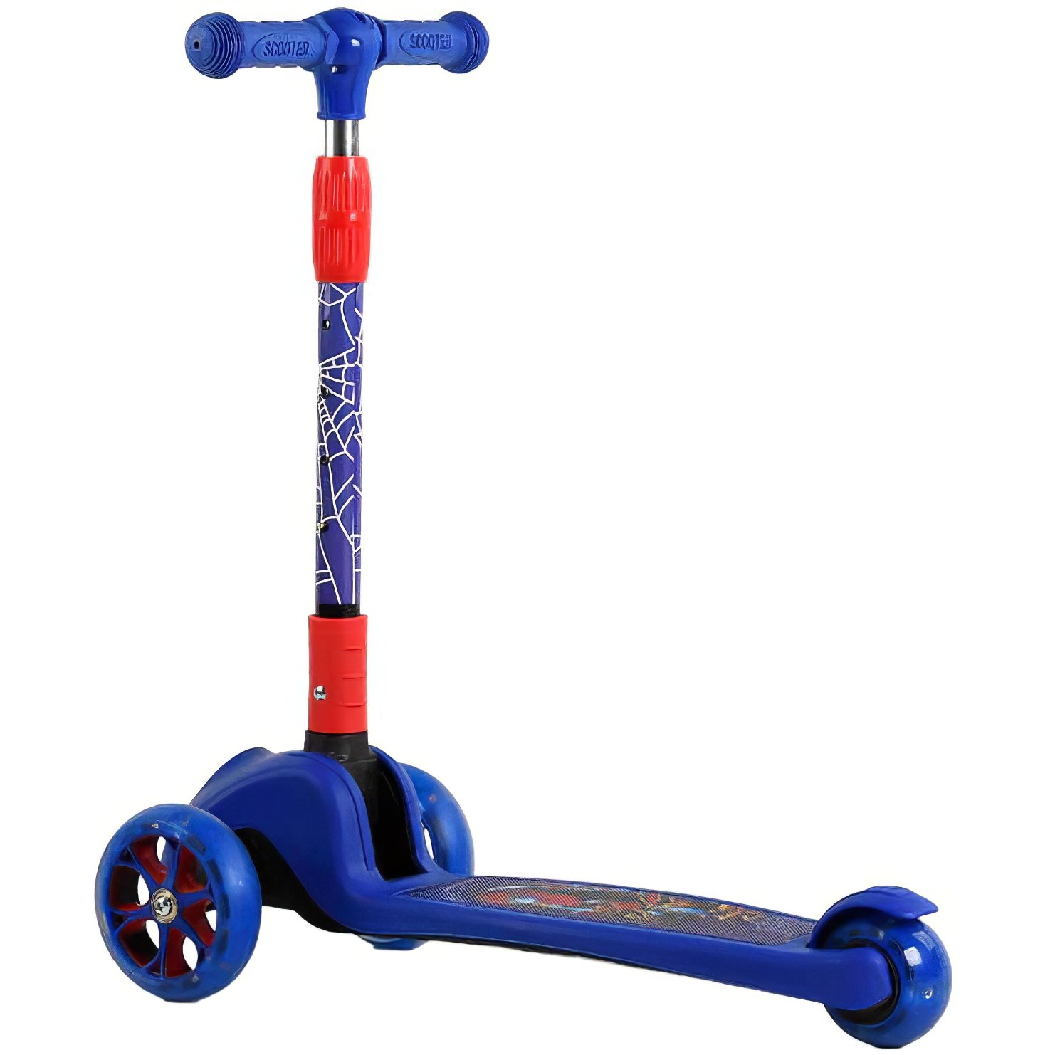 Самокат детский Best Scoote складной 25х55 см Синий 000254974 - фото 1