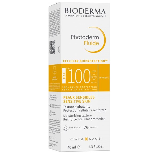 Сонцезахисний флюїд для обличчя та тіла Bioderma Photoderm Fluide МАХ SPF 100, 40 мл (28541D) - фото 1