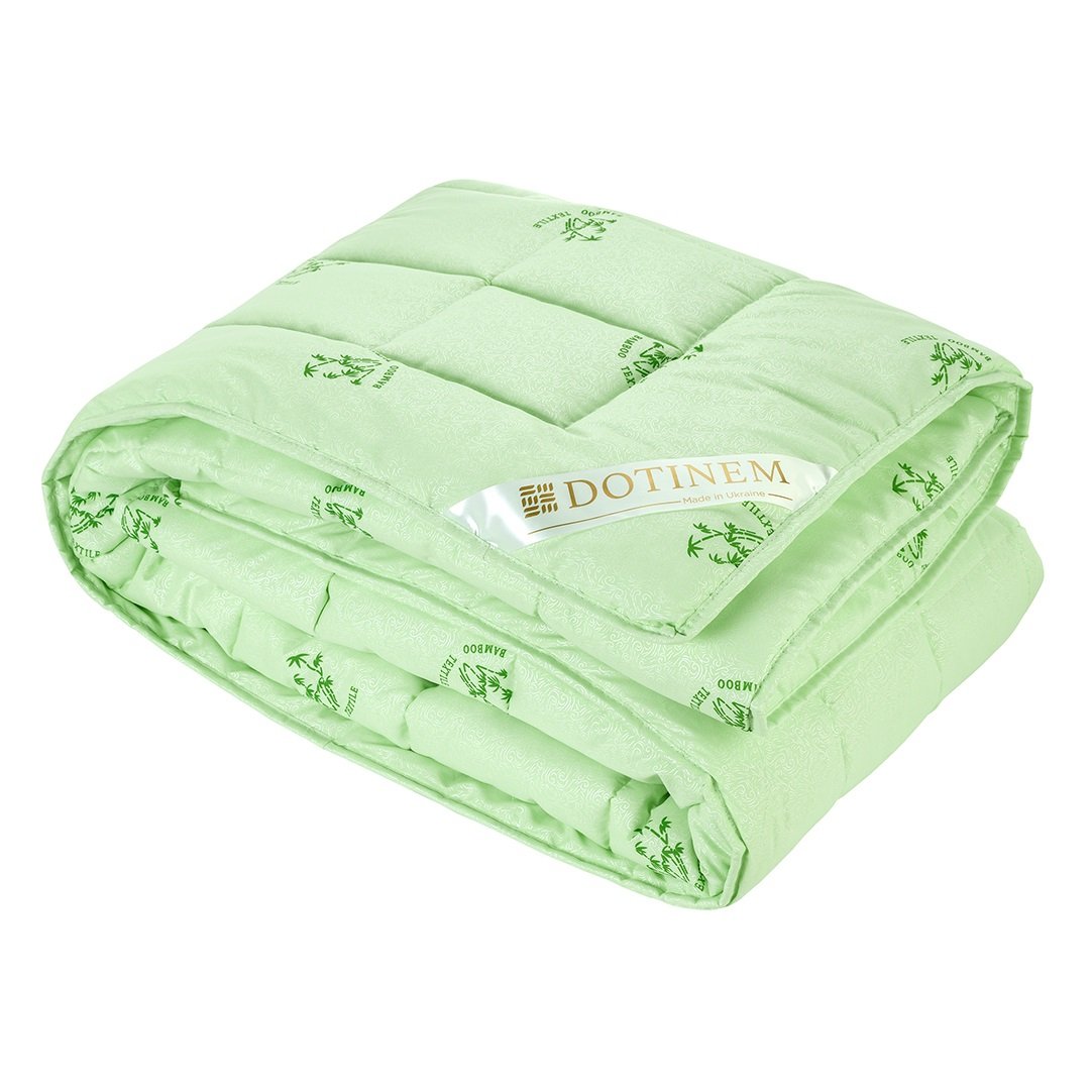 Одеяло антиаллергенное Dotinem Sagano Зима, евростандарт, 215х195 см, зеленый (svt-2000022308915) - фото 1