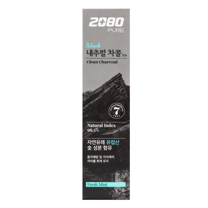 Зубная паста Aekyung 2080 Pure Charcoal с древесным углем, 120 г (890494) - фото 1