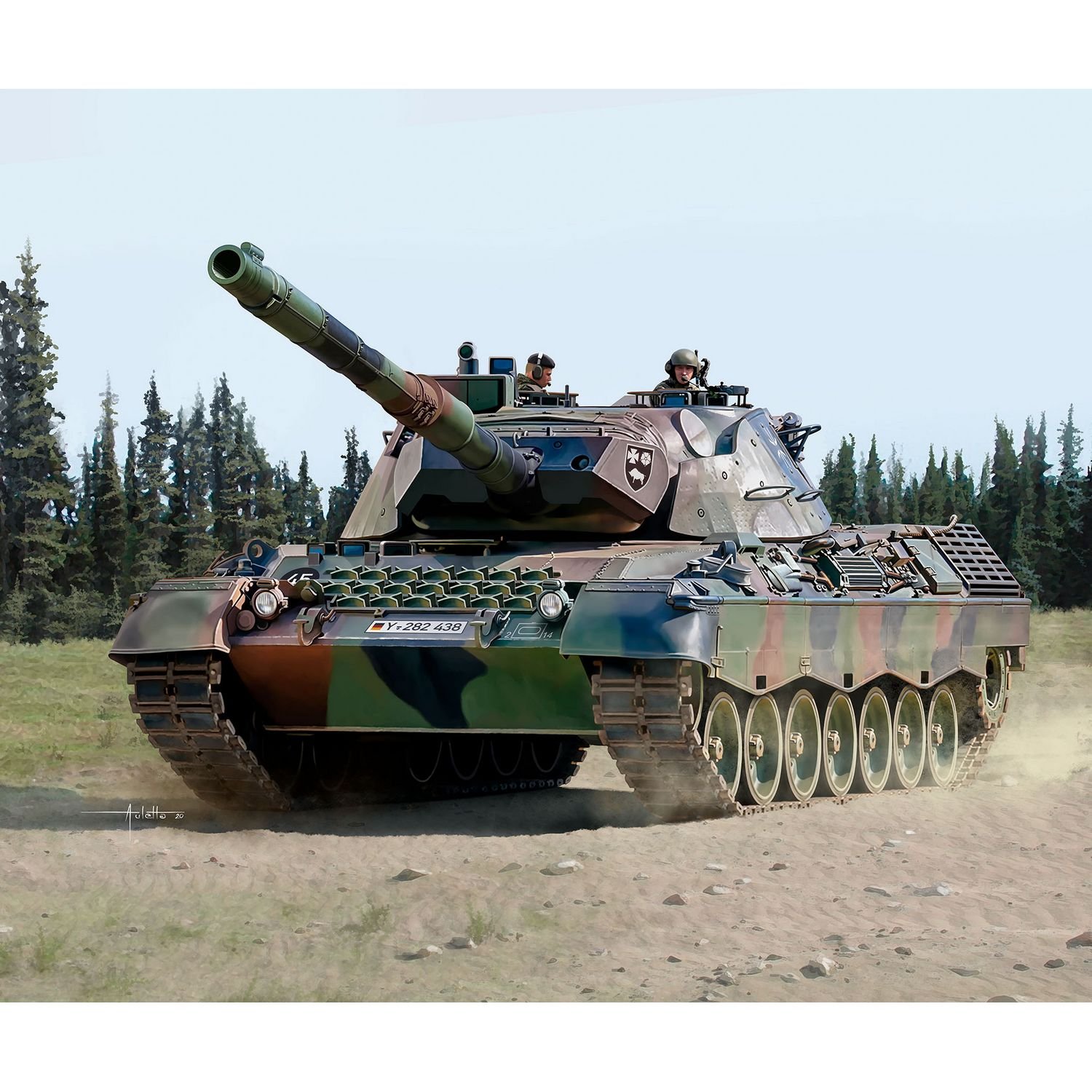 Збірна модель Revell Танк Leopard 1A5, рівень 4, масштаб 1:35, 260 деталей (RVL-03320) - фото 2