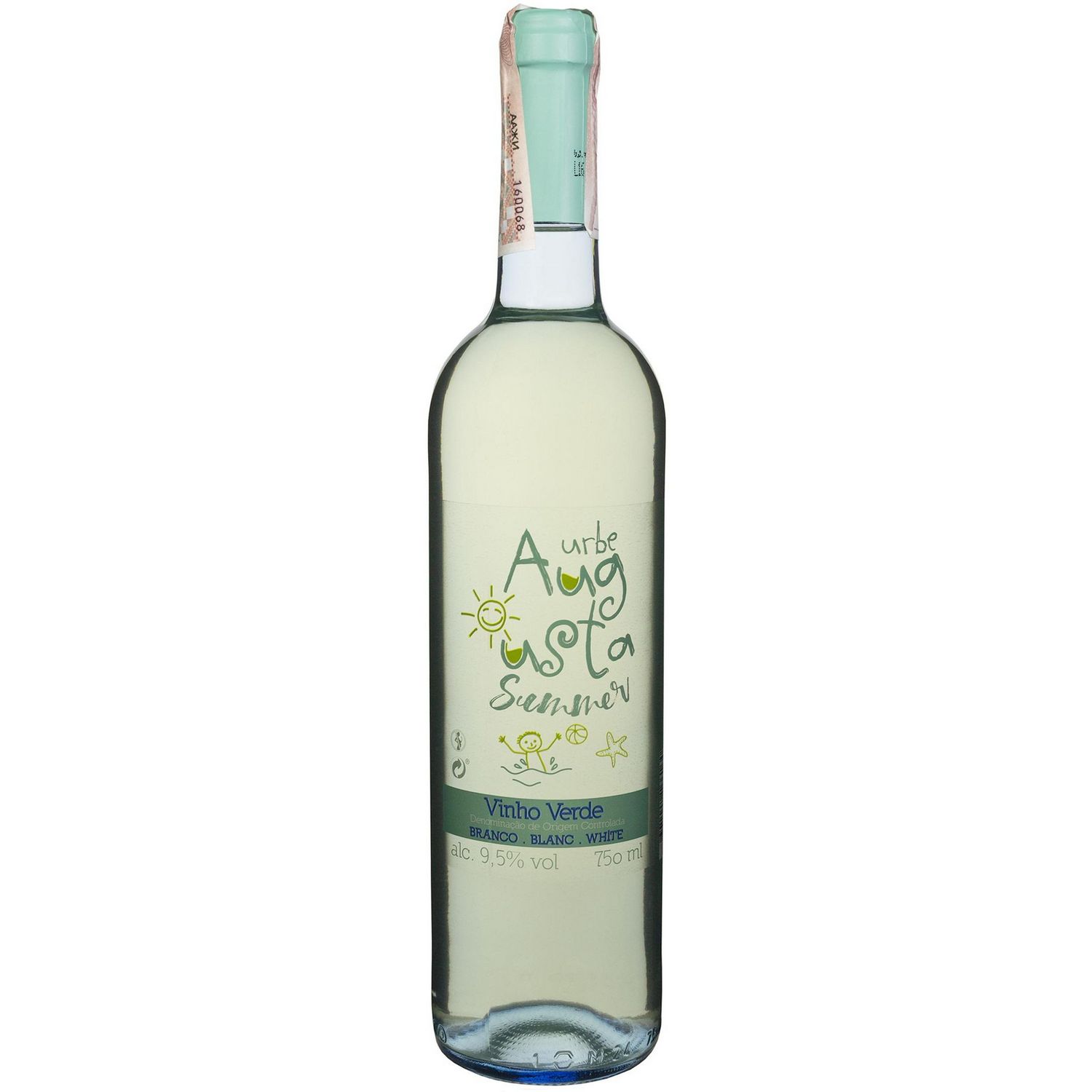 Вино Urbe Augusta Summer Branco White, белое, полусухое, 0,75 л - фото 1