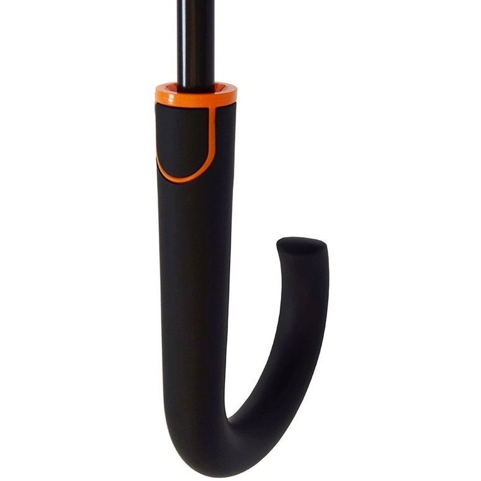 Зонт-трость Bergamo Line черный с оранжевым (7130010) - фото 5
