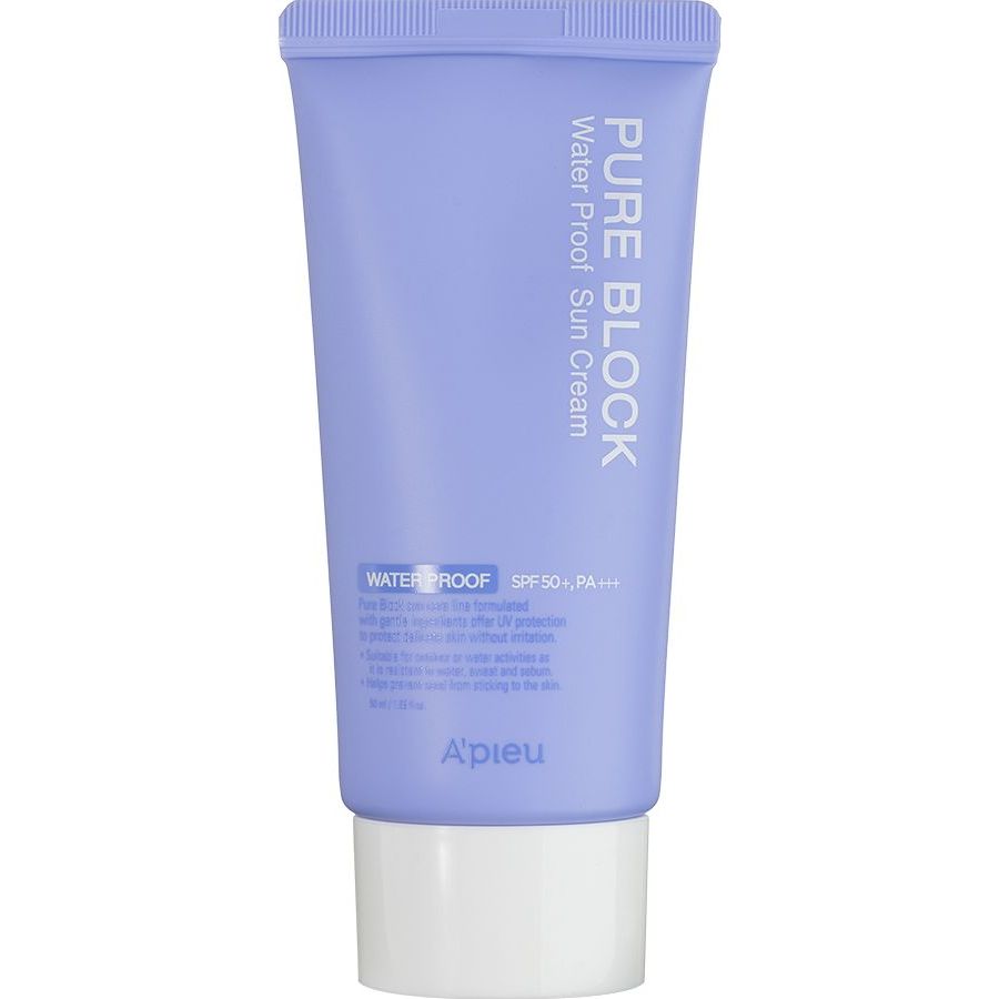 Солнцезащитный водостойкий крем для лица A'pieu Pure Block Water Proof Daily Sun Cream SPF50+/ PA +++, 50 мл - фото 1